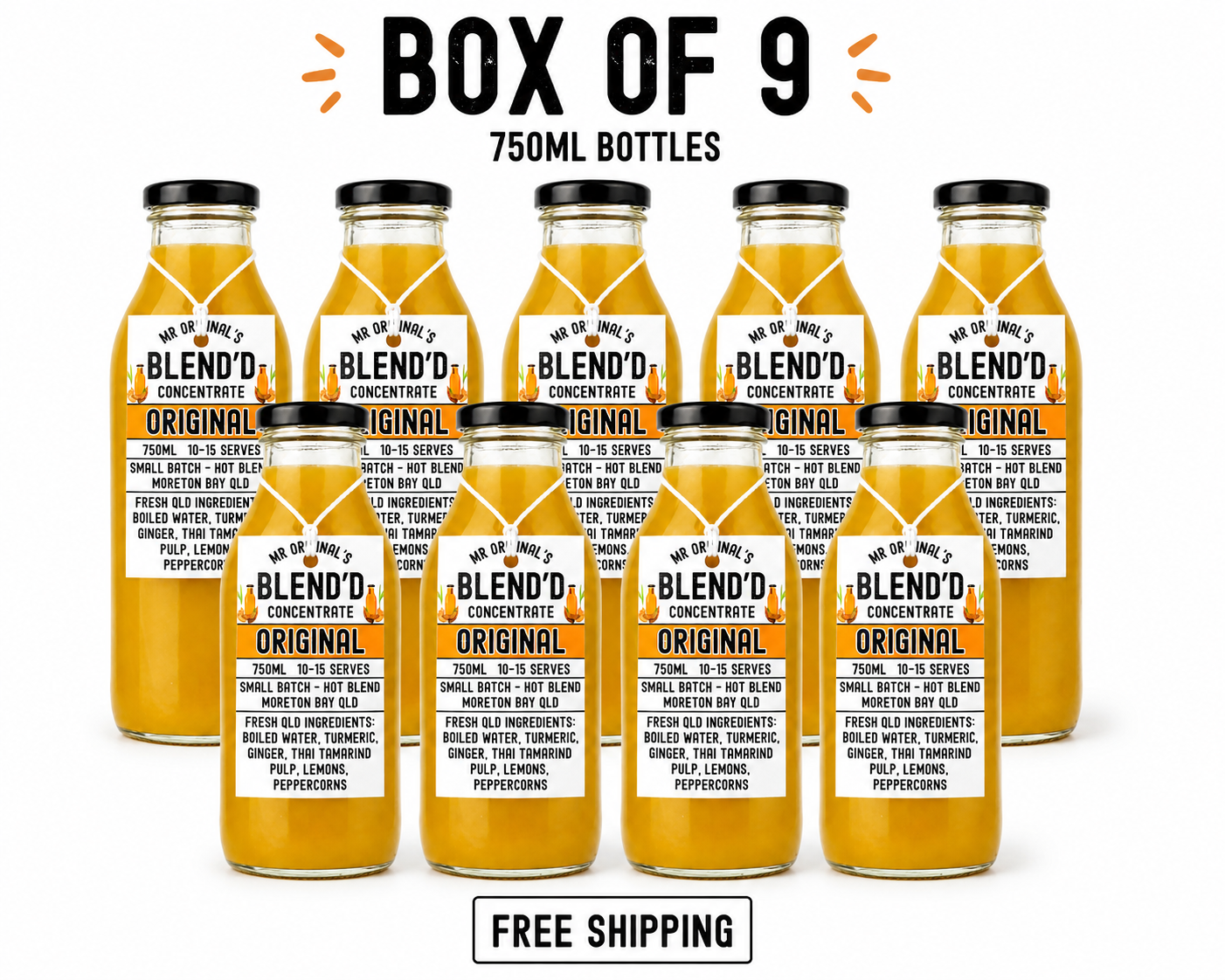 9 Pack - 750ml (1 FREE)